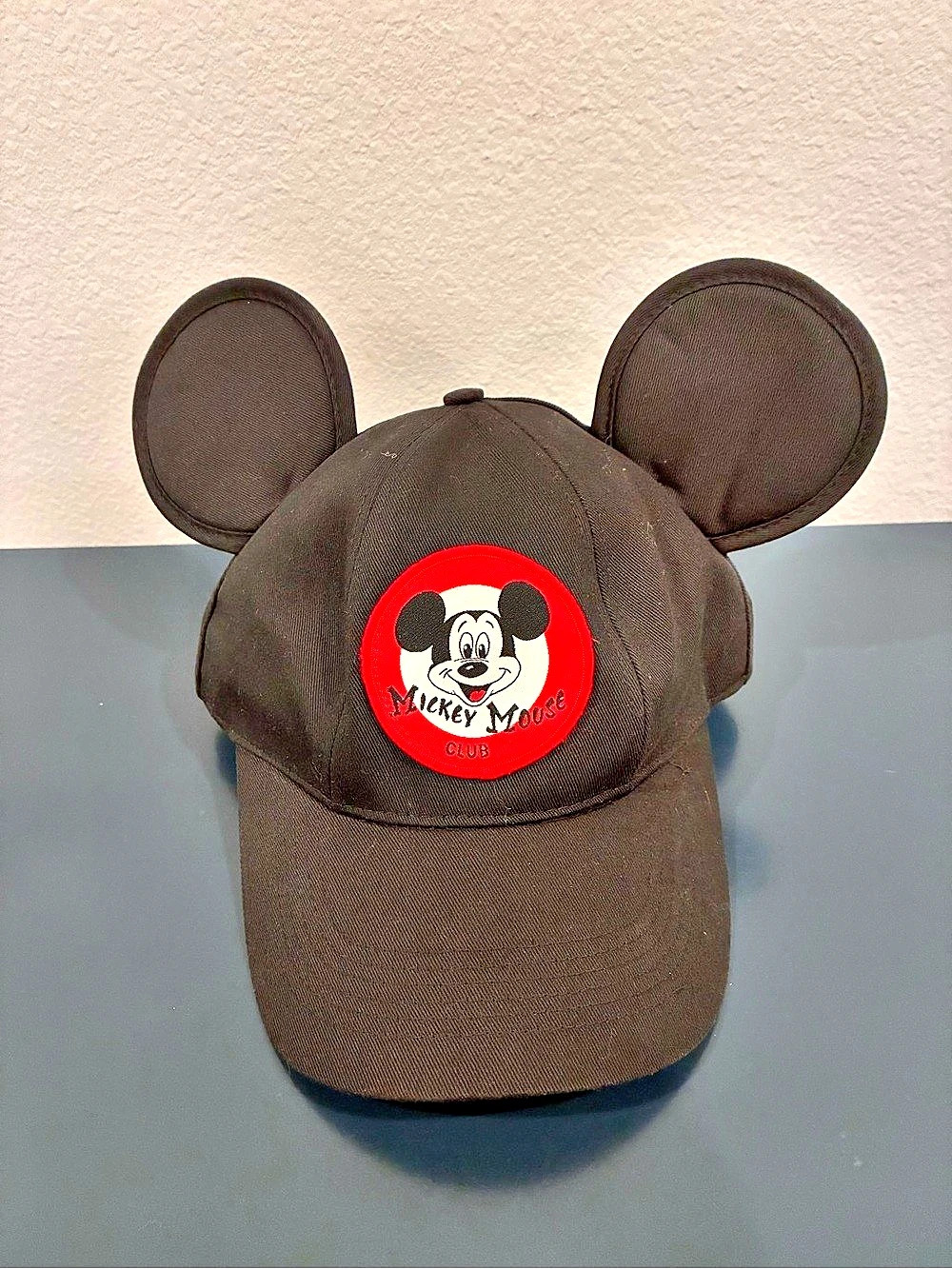 Disney Mickey Mouse Club hat Ears Black & Red